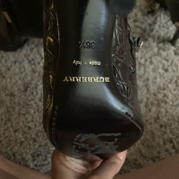 Burberry crocodile booties 100% authentic - Picture 6 of 7